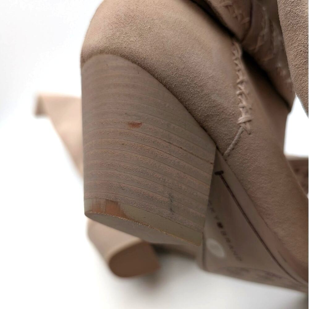 Lucky Brand Risvin Bow Whipstich Tall Knee High Heel Boots Size US5.5M EU36 - Picture 6 of 9